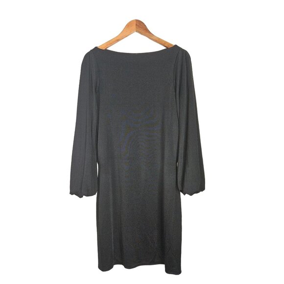 Ralph Lauren Black Label Silk Blend Black Sheath Dress Women Size Medium - Picture 7 of 12